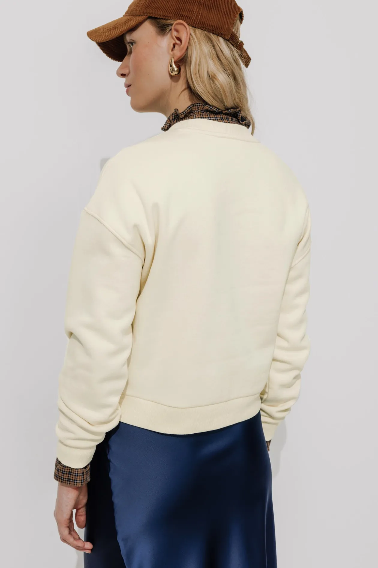 Promod Sweat-shirt cœur brodé Femme - Ecru Fashion