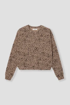 Promod Sweat-shirt léopard Femme - Imprimé marron Imprimémarron Outlet