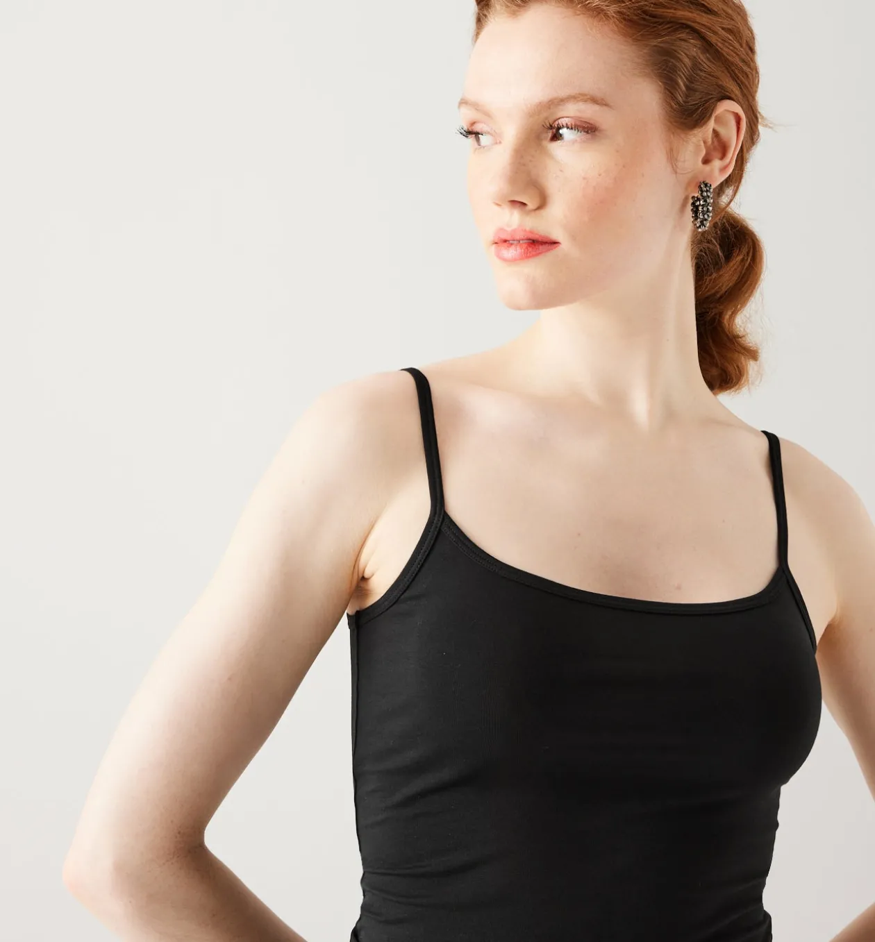 Promod Top à bretelles éco-conçu - Noir Outlet