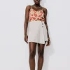Promod Top à fines bretelles Femme - Imprimé écru Impriméécru Shop