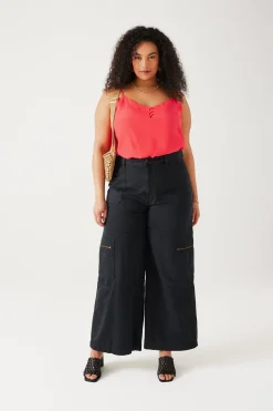 Promod Top à fines bretelles Femme - Corail Fashion