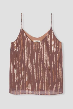 Promod Top à fines bretelles Femme - Vieux rose Vieuxrose Flash Sale
