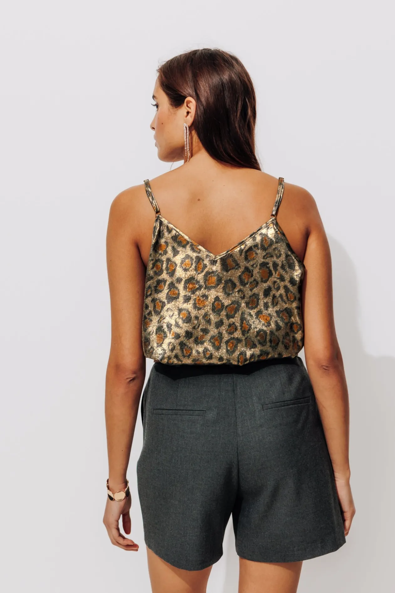 Promod Top léopard irisé Femme - Cuivre Cheap