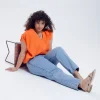 Promod Top pailleté Femme - Orange Online