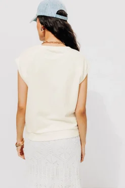 Promod Top sans manches Femme - Ecru Flash Sale