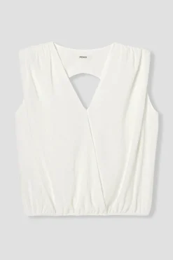 Promod Top sans manches uni Femme - Ecru Clearance