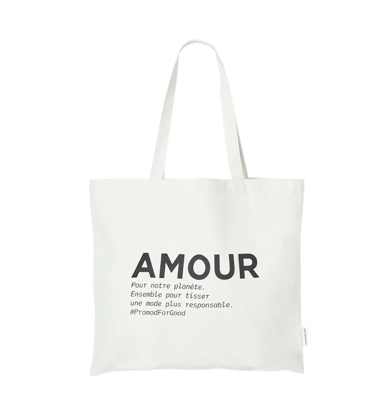 Promod Tote Bag à message AMOUR - Ecru Cheap