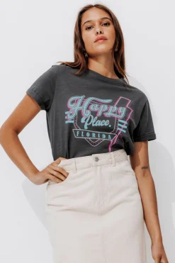 Promod T-shirt à message Femme - Imprimé multicolore Imprimémulticolore Discount