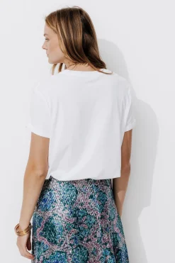 Promod T-shirt à message sequins - Imprimé écru Impriméécru Store