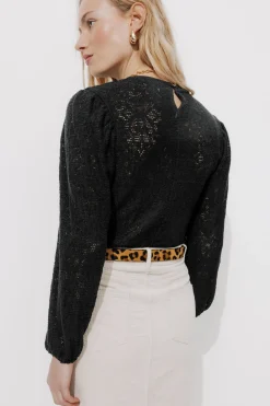 Promod T-shirt ajouré Femme - Noir Best Sale