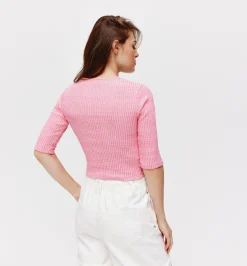 Promod T-shirt brassière Femme - Rose fluo Rosefluo Best Sale
