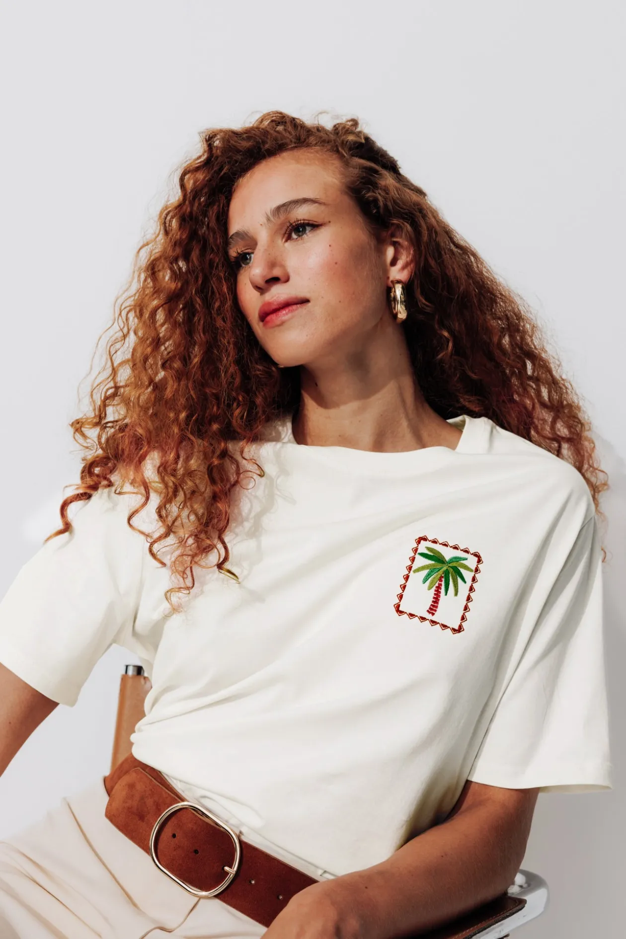 Promod T-shirt brodé Femme - Ecru Best Sale