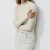 Promod T-shirt col montant Femme - Beige Best Sale