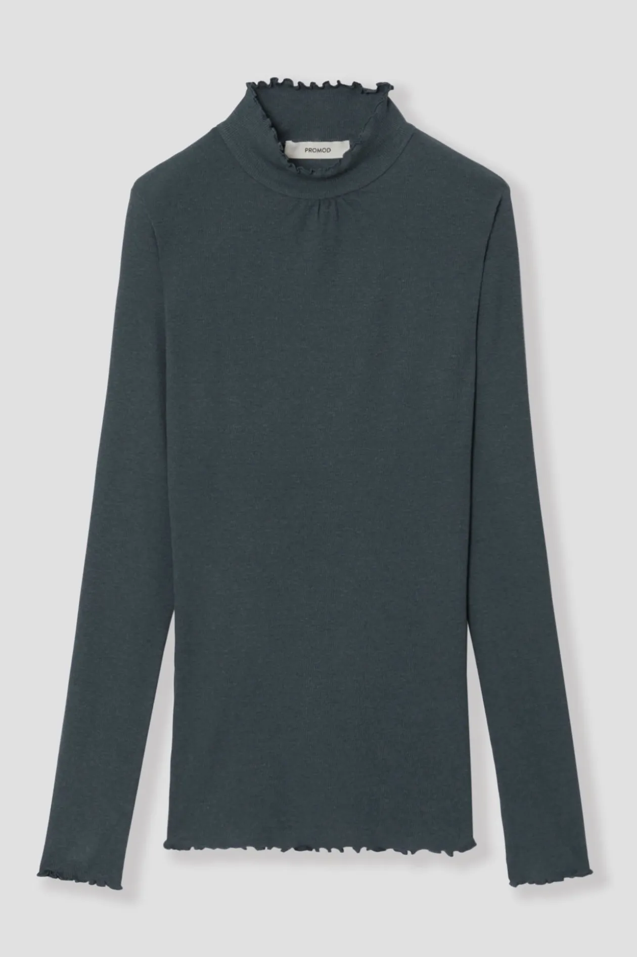 Promod T-shirt col montant Femme - Gris bleu Grisbleu Best Sale