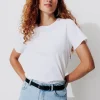 Promod T-shirt col rond éco-conçu - Blanc Discount