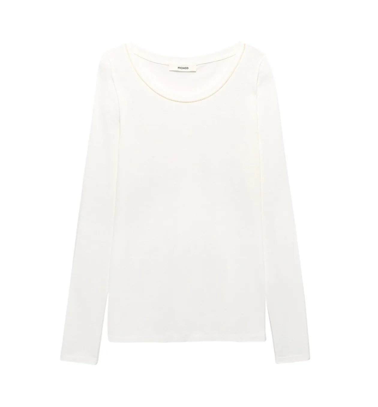 Promod T-shirt col rond Femme - Ecru Shop