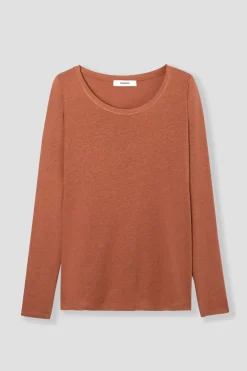 Promod T-shirt col rond Femme - Rose des sables Rosedessables Store