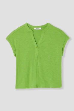 Promod T-shirt col tunisien Femme - Vert New