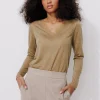 Promod T-shirt détail dentelle Femme - Taupe Cheap