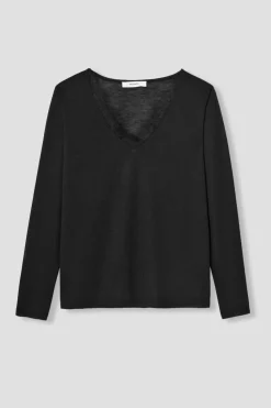 Promod T-shirt détail dentelle Femme - Noir Best