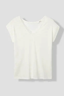 Promod T-shirt détail dentelle Femme - Blanc Flash Sale