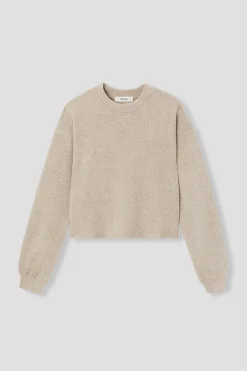 Promod T-shirt en jersey côtelé - Beige Sale