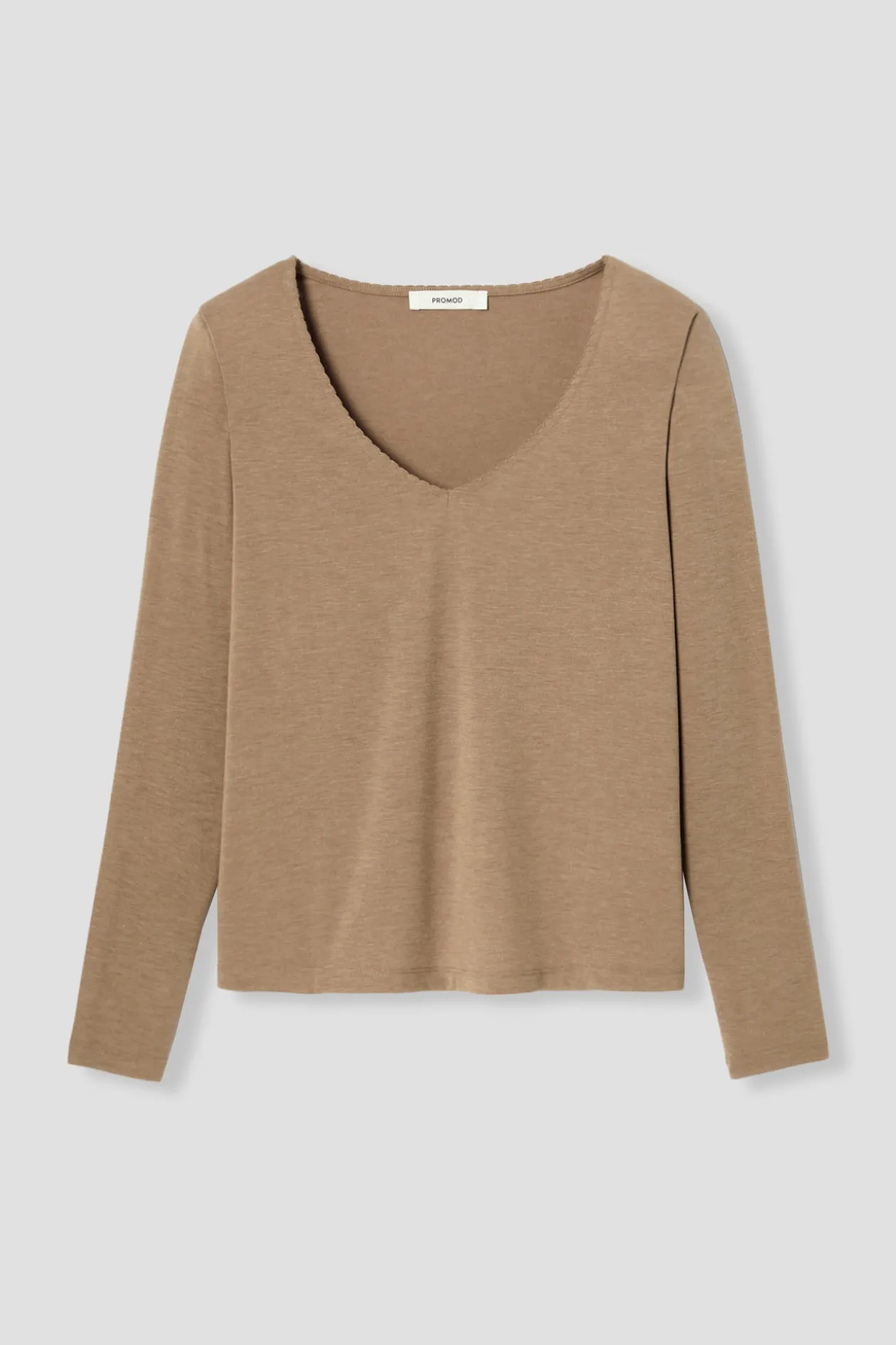 Promod T-shirt manches longues Femme - Sable Outlet