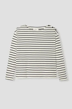 Promod T-shirt marinière Femme - Rayé marine Rayémarine Flash Sale
