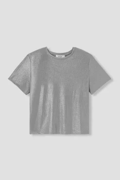 Promod T-shirt pailleté Femme - Gris clair Grisclair Online