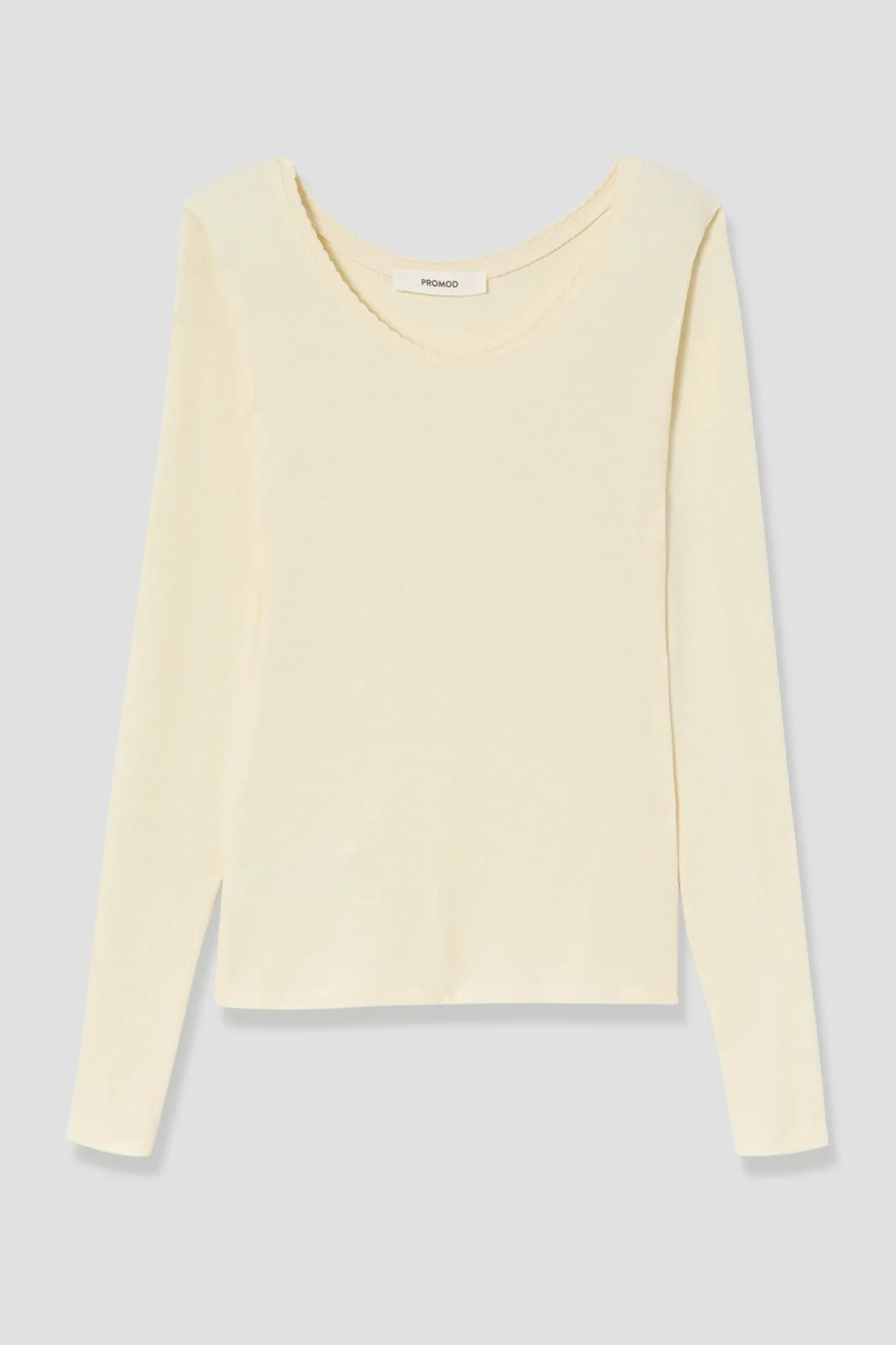 Promod T-shirt thermique Femme - Ecru Discount