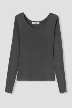 Promod T-shirt thermique Femme - Gris Cheap