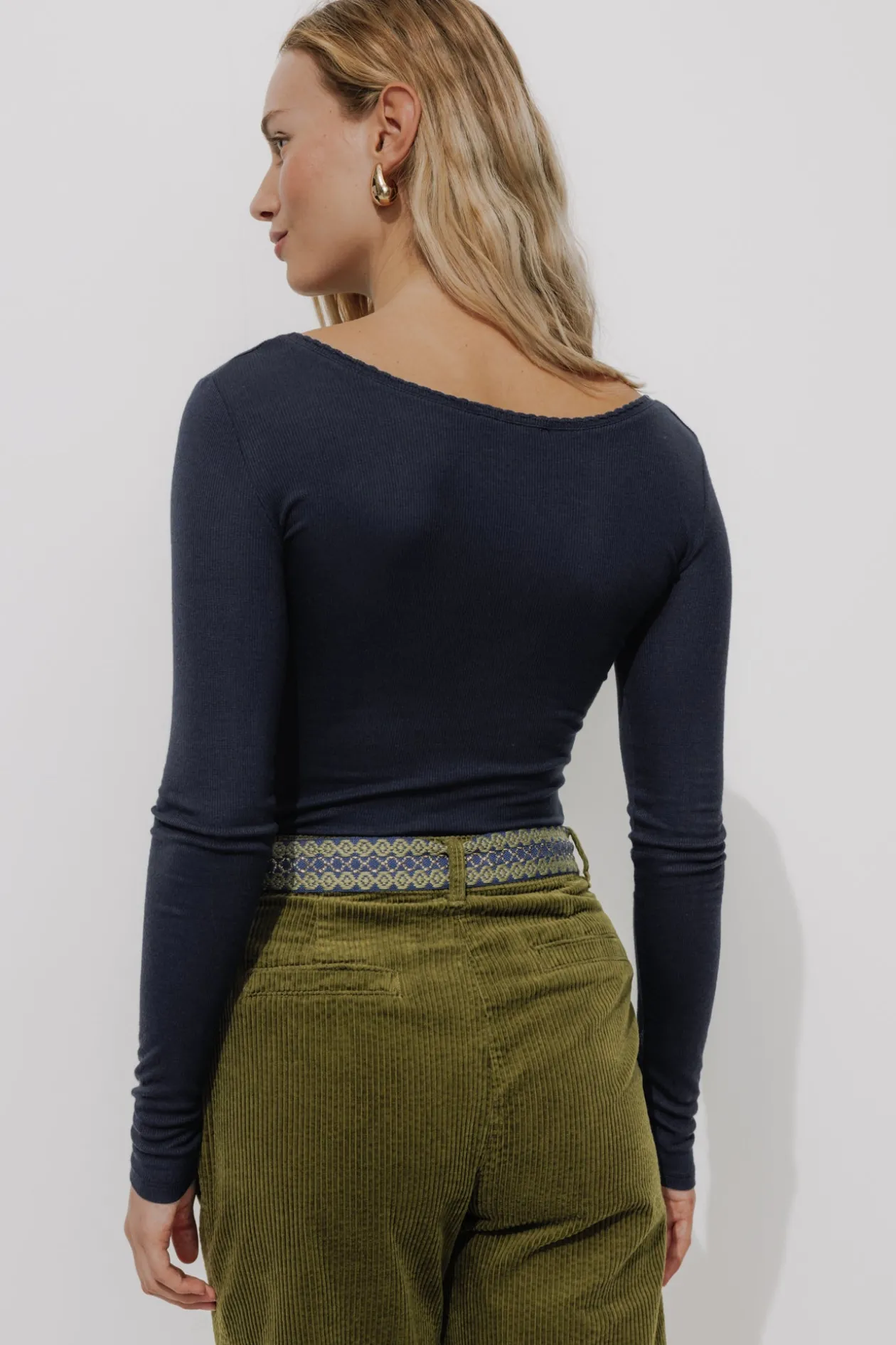 Promod T-shirt thermique Femme - Marine Store
