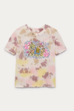 Promod T-shirt tie dye brodé - Imprimé multicolore Imprimémulticolore Shop