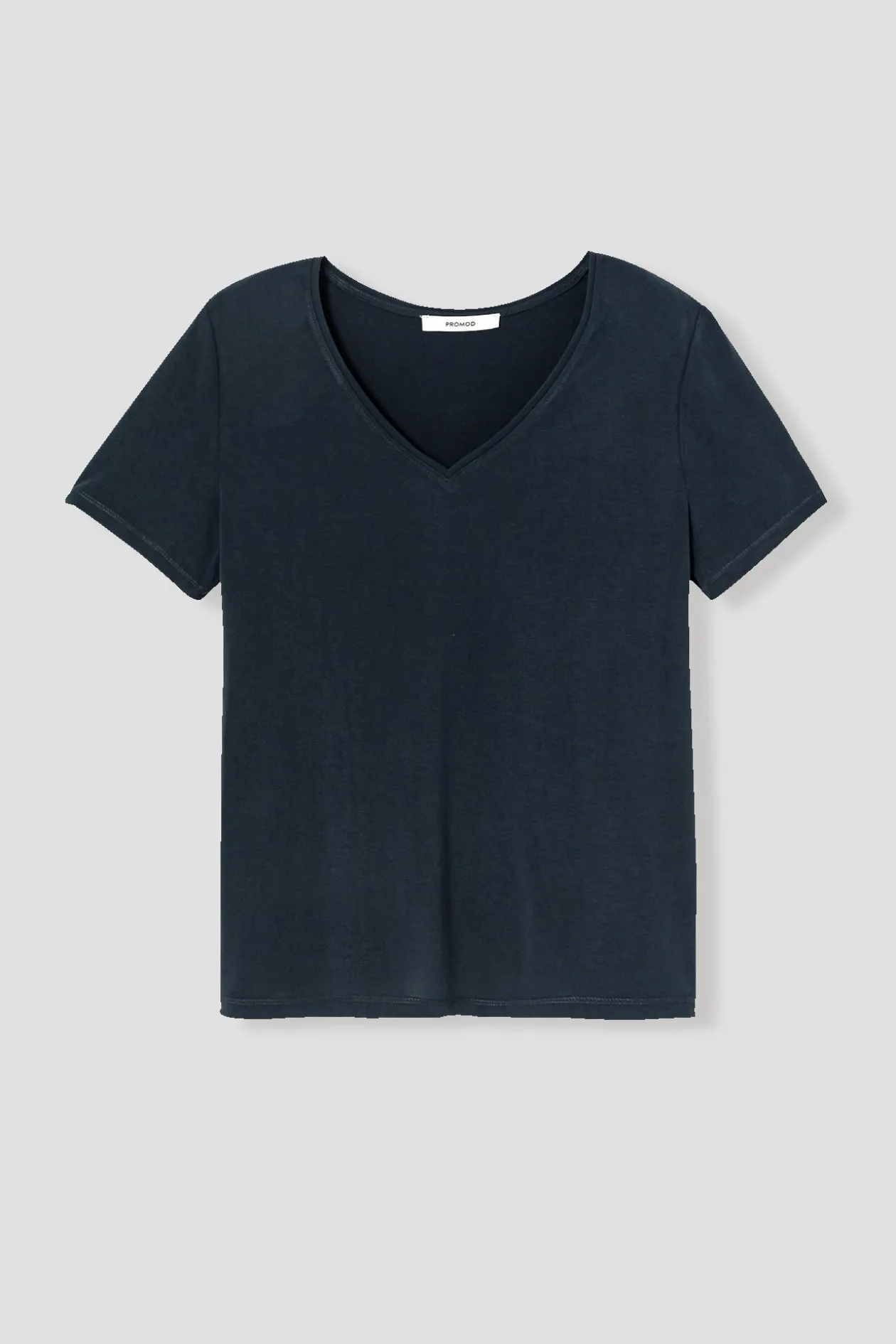 Promod T-shirt uni col V Femme - Noir Cheap