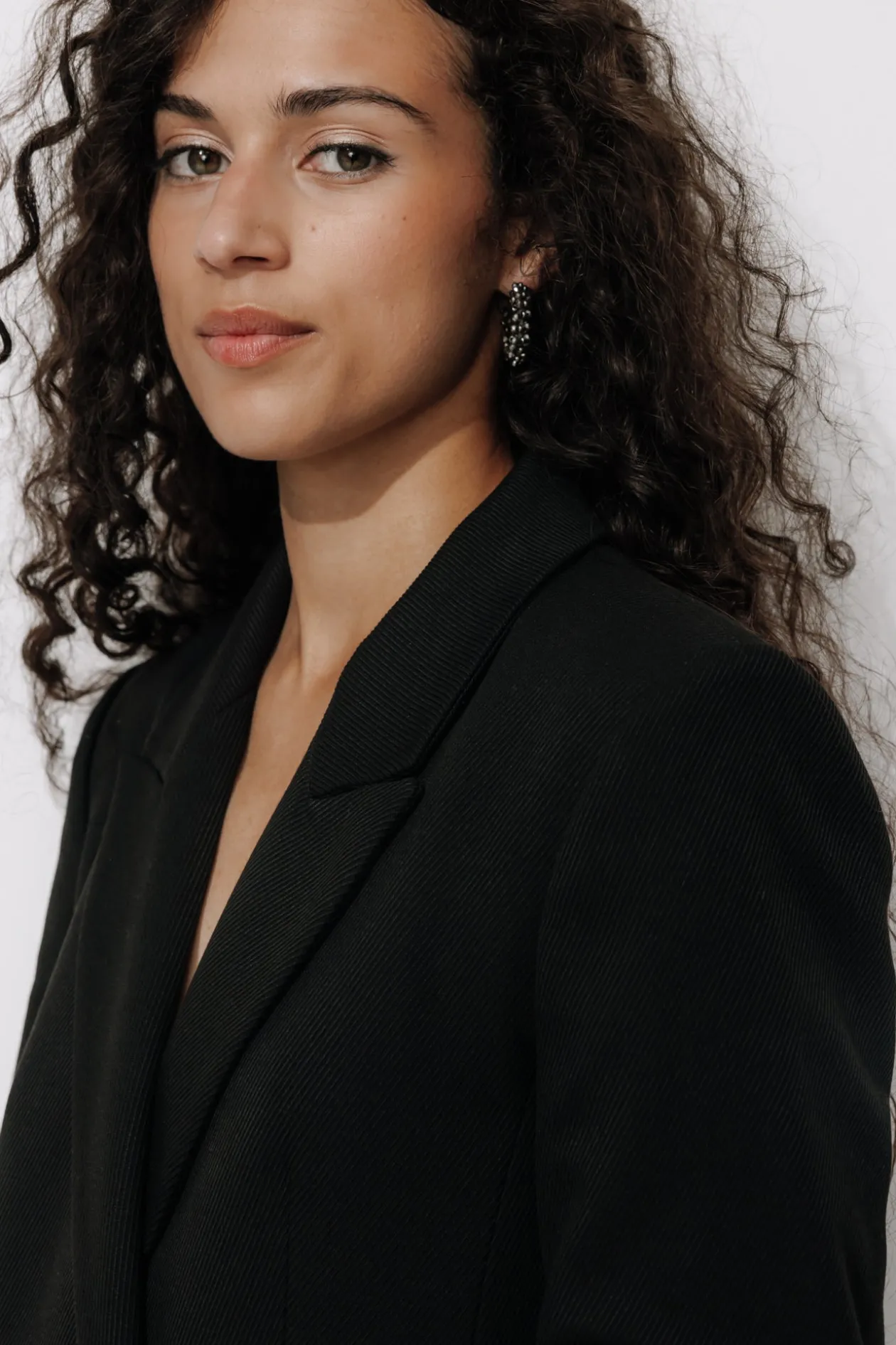 Promod Veste de tailleur côtelée - Noir Fashion