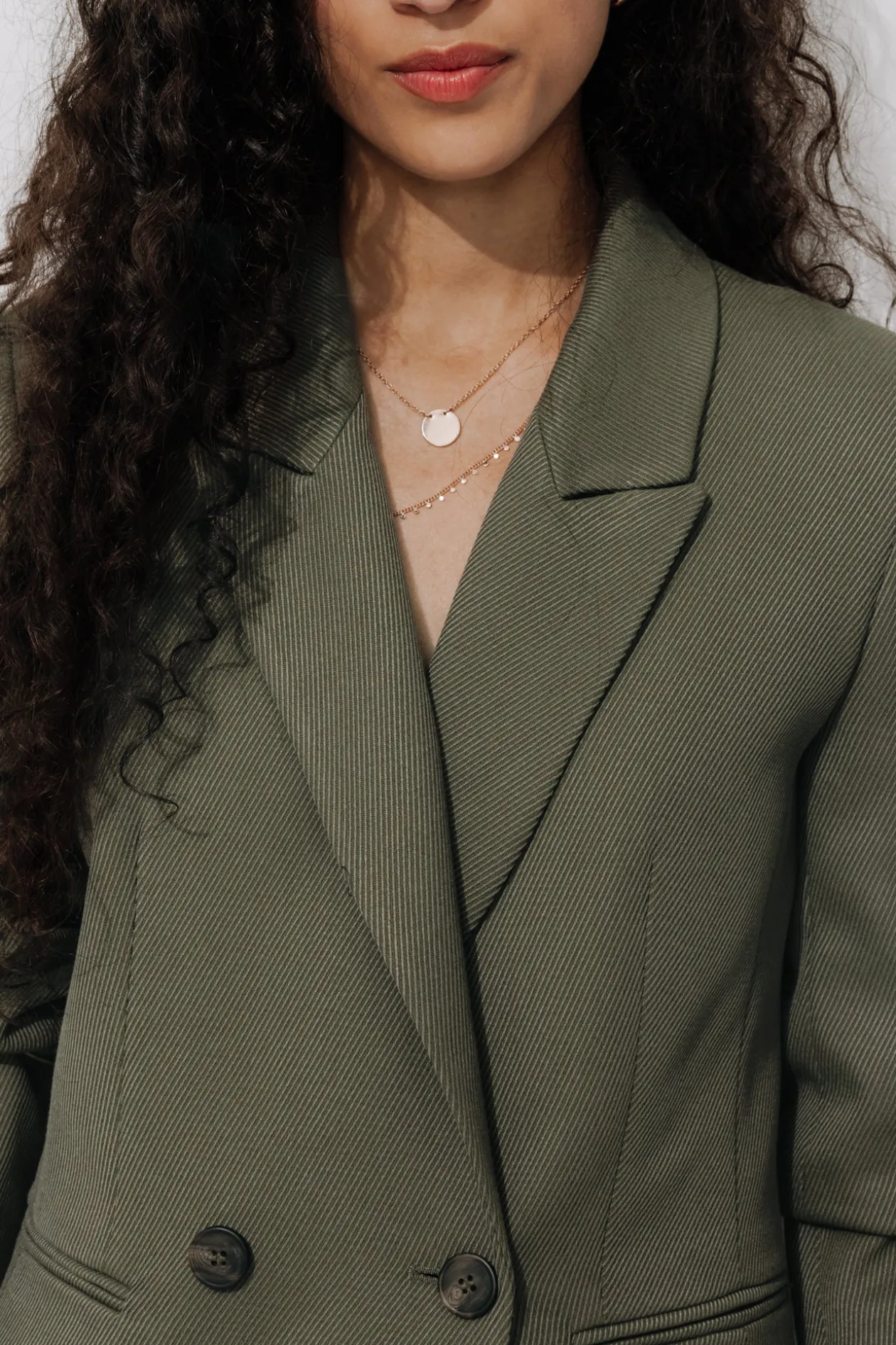 Promod Veste de tailleur côtelée - Kaki Best