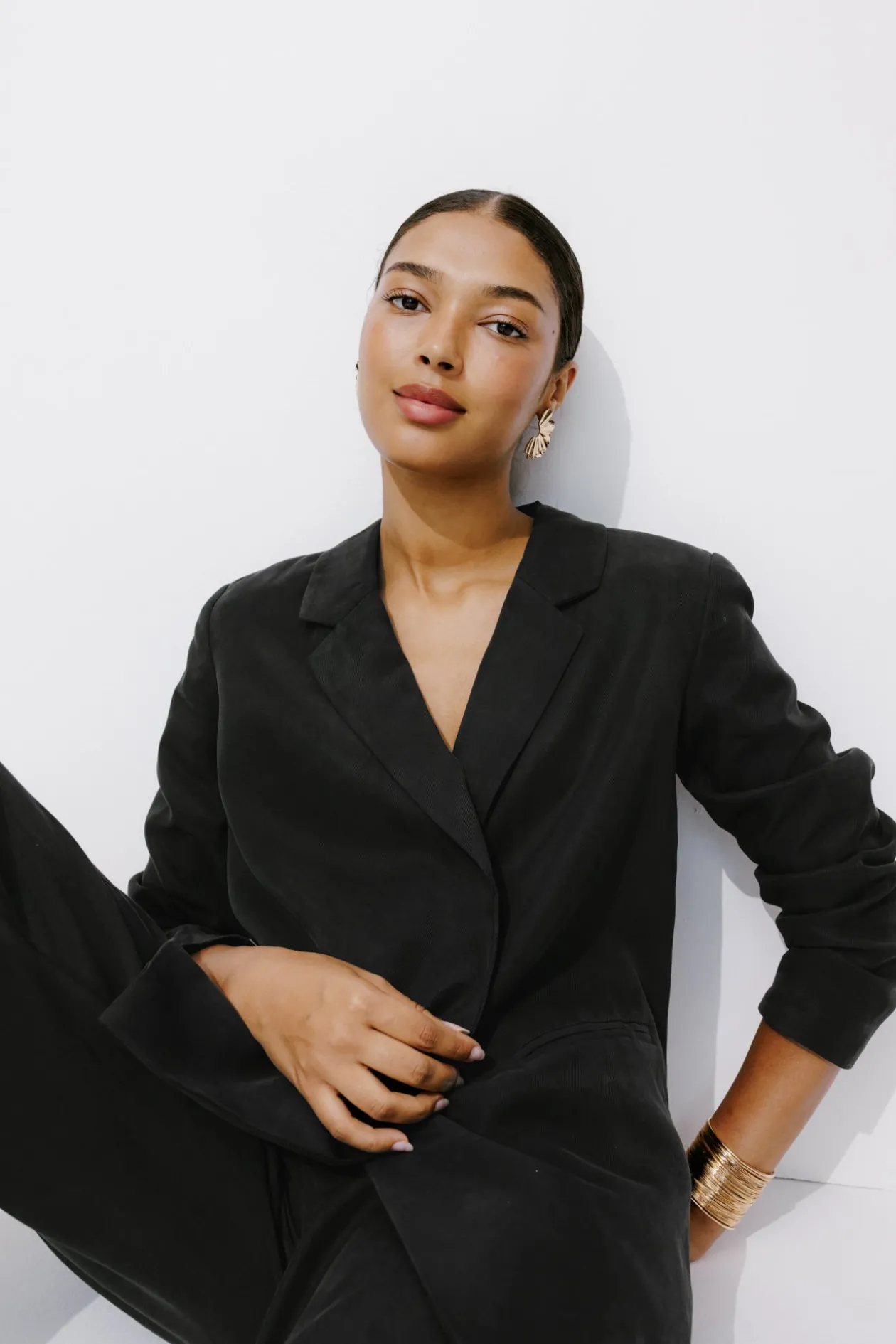 Promod Veste de tailleur en lyocell - Noir Sale