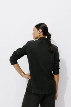 Promod Veste de tailleur en lyocell - Noir Sale