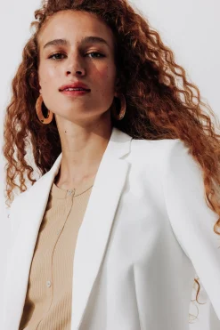 Promod Veste de tailleur Femme - Ecru Discount