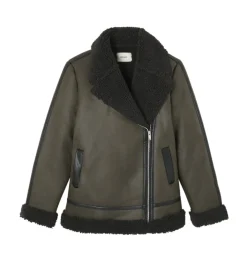 Promod Veste effet peau retournée - Kaki Clearance