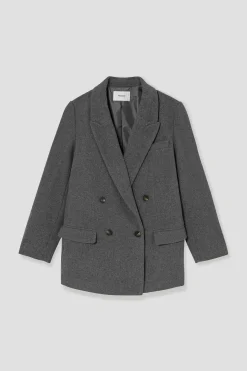 Promod Veste en feutrine Femme - Gris foncé Grisfoncé Hot
