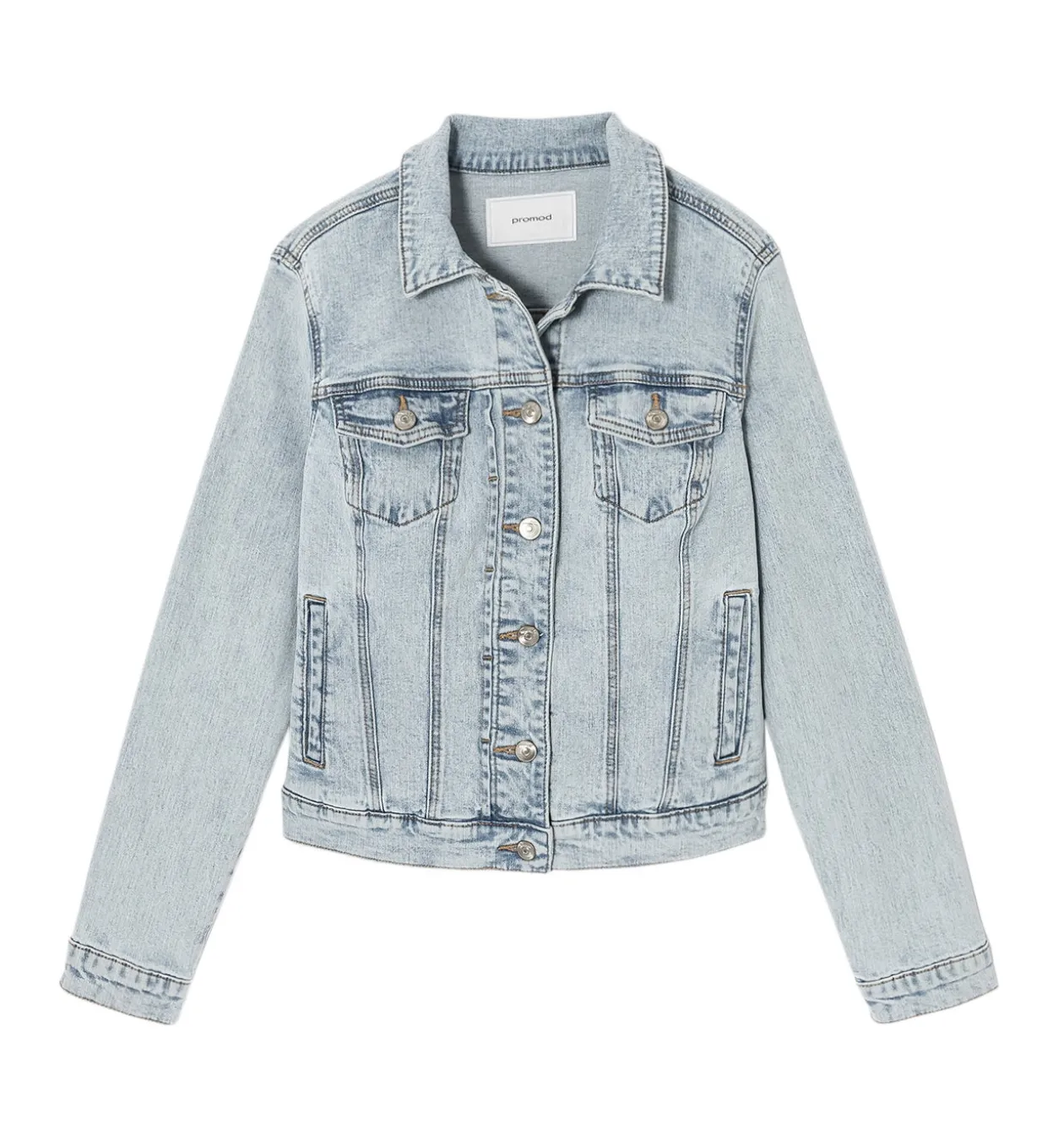 Promod Veste en jean Femme - Jean très clair Jeantrèsclair Best Sale