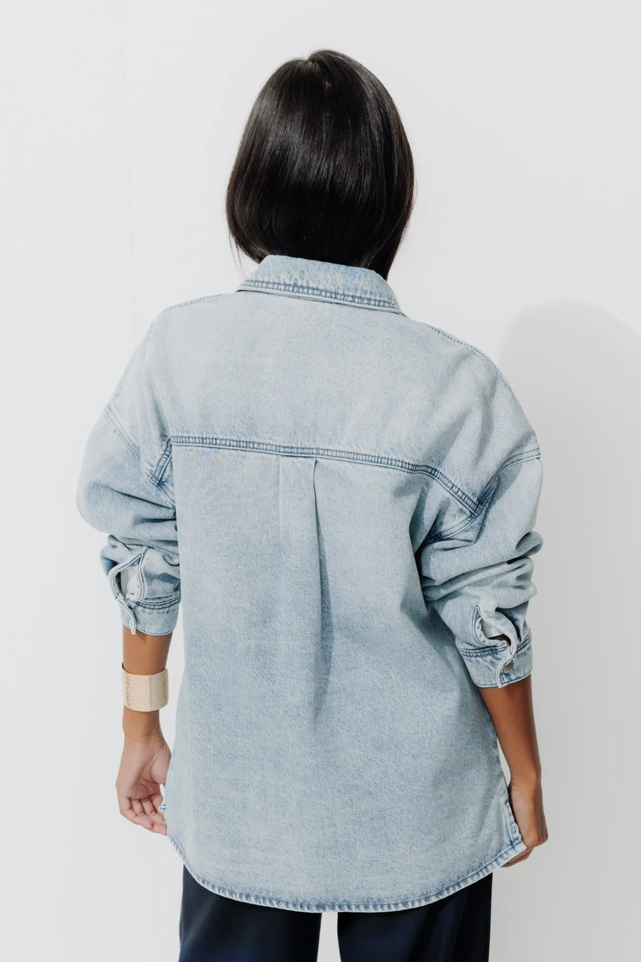 Promod Veste en jean oversize Femme - Jean moyen Jeanmoyen Shop