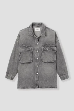 Promod Veste en jean oversize Femme - Jean noir Jeannoir Best