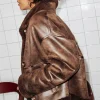Promod Veste en moumoute retournée - Marron Cheap