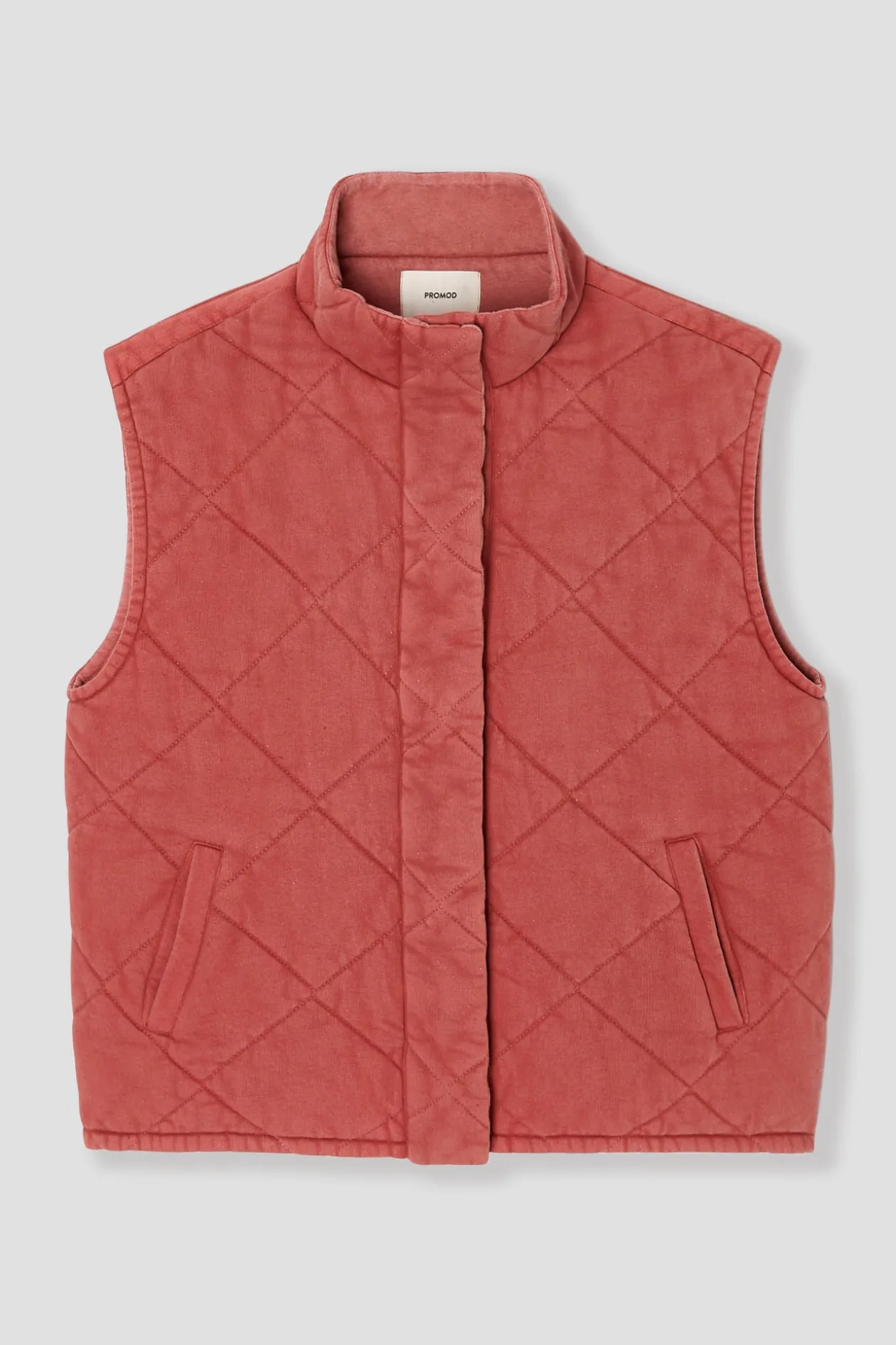 Promod Veste matelassée en molleton - Framboise Fashion