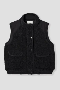 Promod Veste moumoute sans manches - Noir Shop