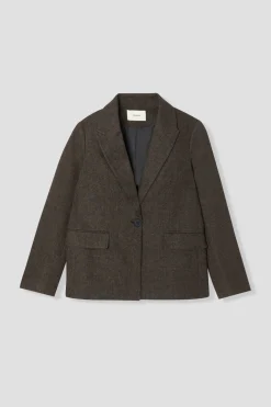 Promod Veste tailleur chevron Femme - Imprimé marron Imprimémarron Hot